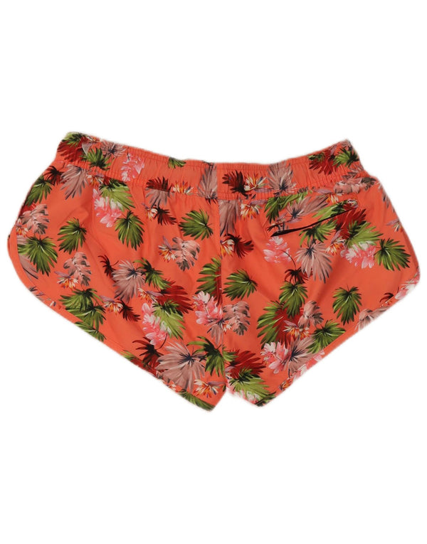 Damskie spodenki kąpielowe Superdry UK 12 Średnioróżowy poliester w kwiaty