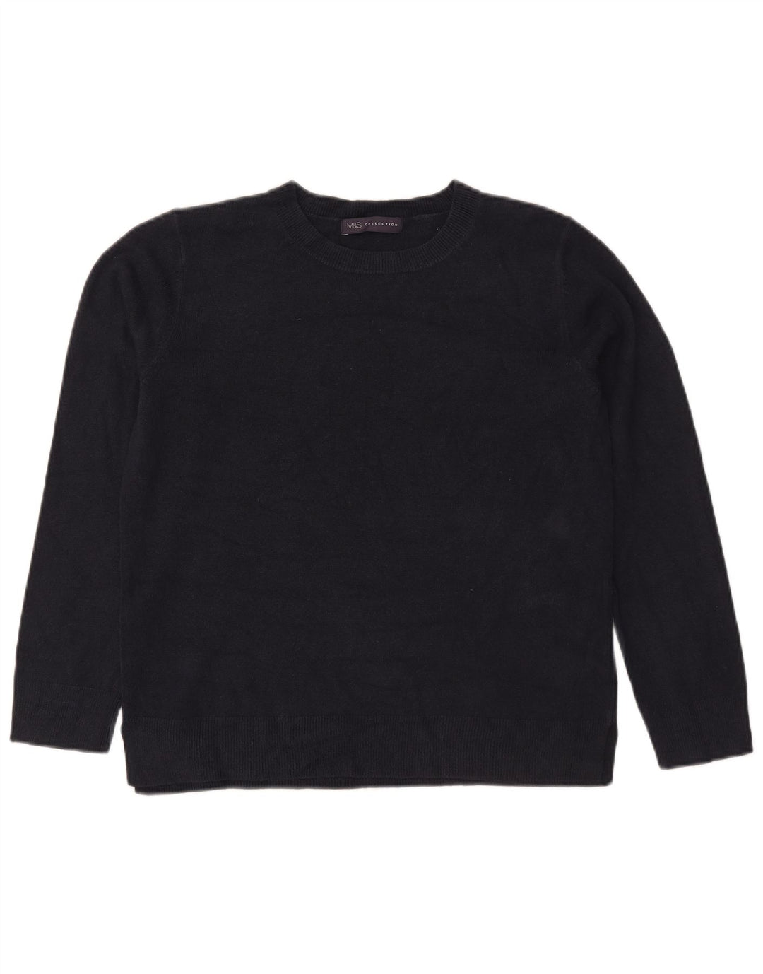 Sweter damski Marks & Spencer z okrągłym dekoltem, UK 14, średni granatowy