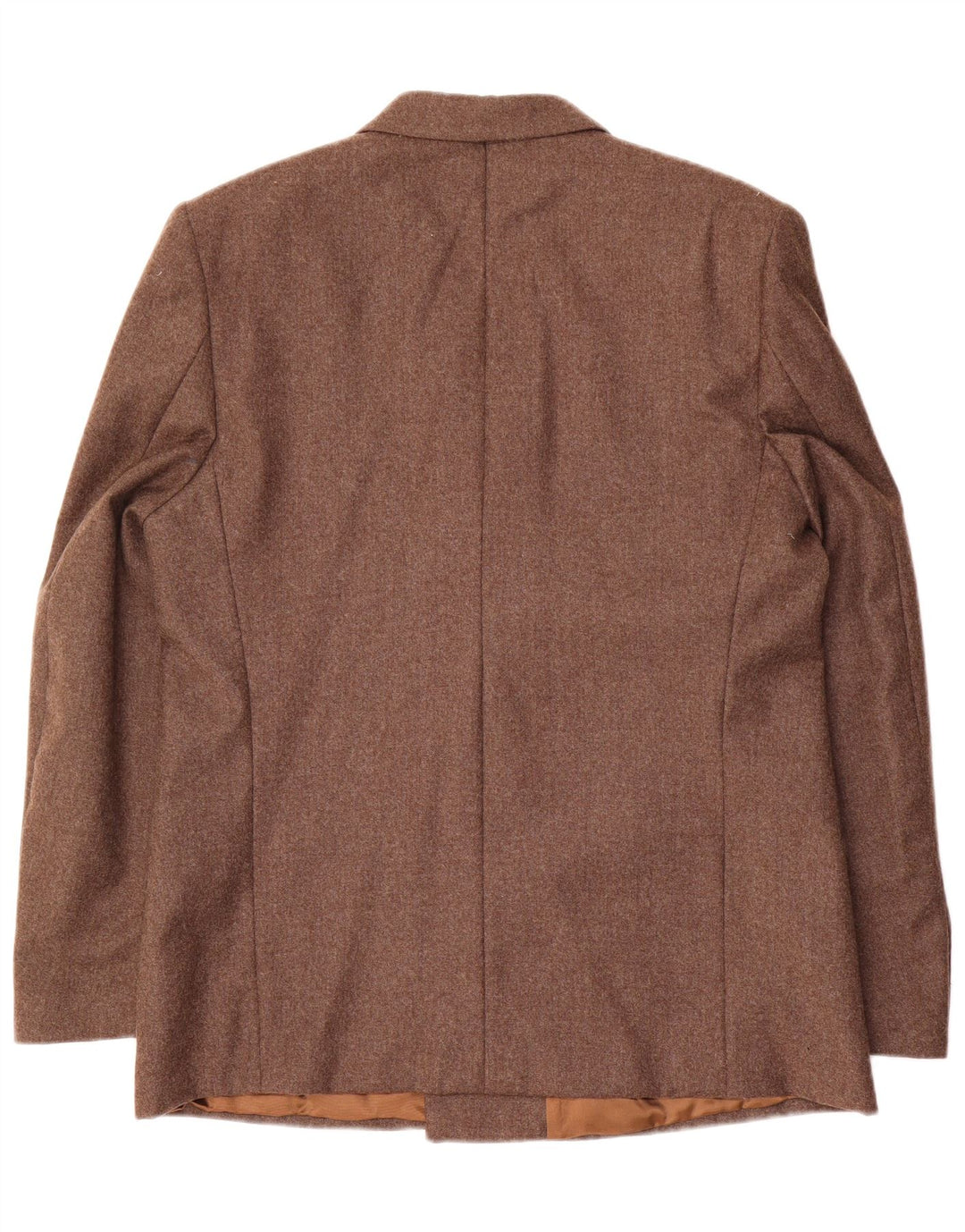 Męska marynarka z podwójnymi piersiami w stylu vintage IT 52 XL Brązowa wełna