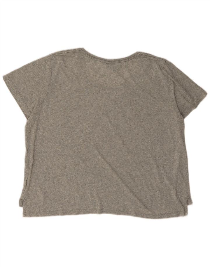 Damska koszulka Nike Oversized Graphic Top UK 16, duża, szara, nakrapiana