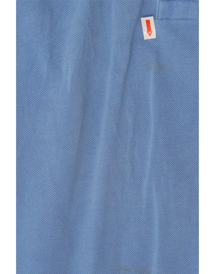 LACOSTE Mens Polo Shirt Size 5 Large Blue Cotton