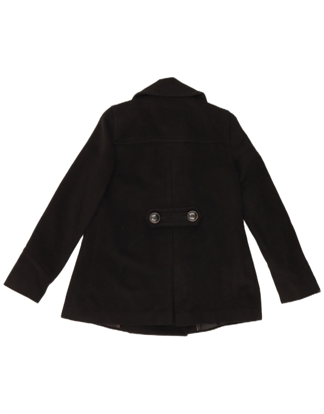 Płaszcz damski Zara Pea Coat UK 8 Small Black Acetat