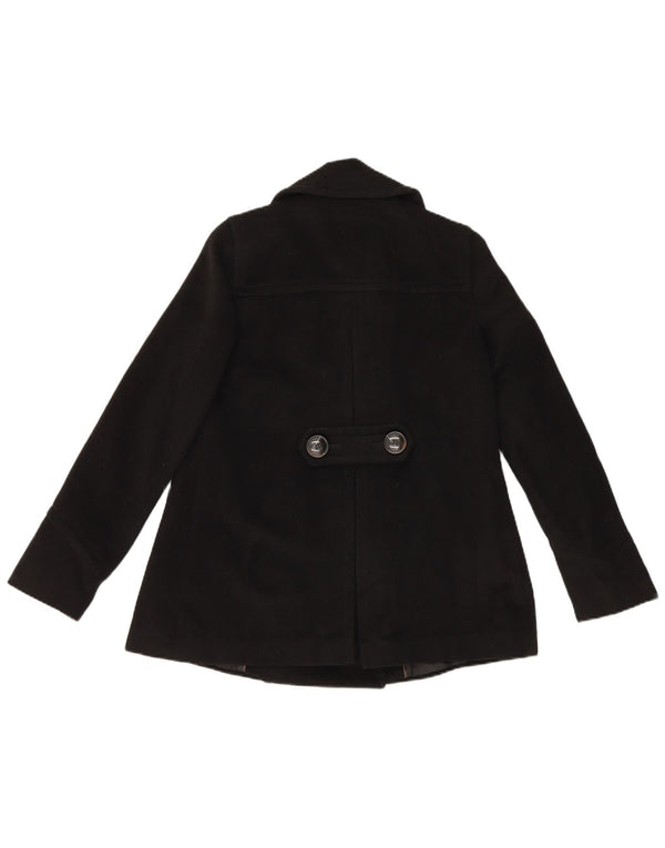 Płaszcz damski Zara Pea Coat UK 8 Small Black Acetat