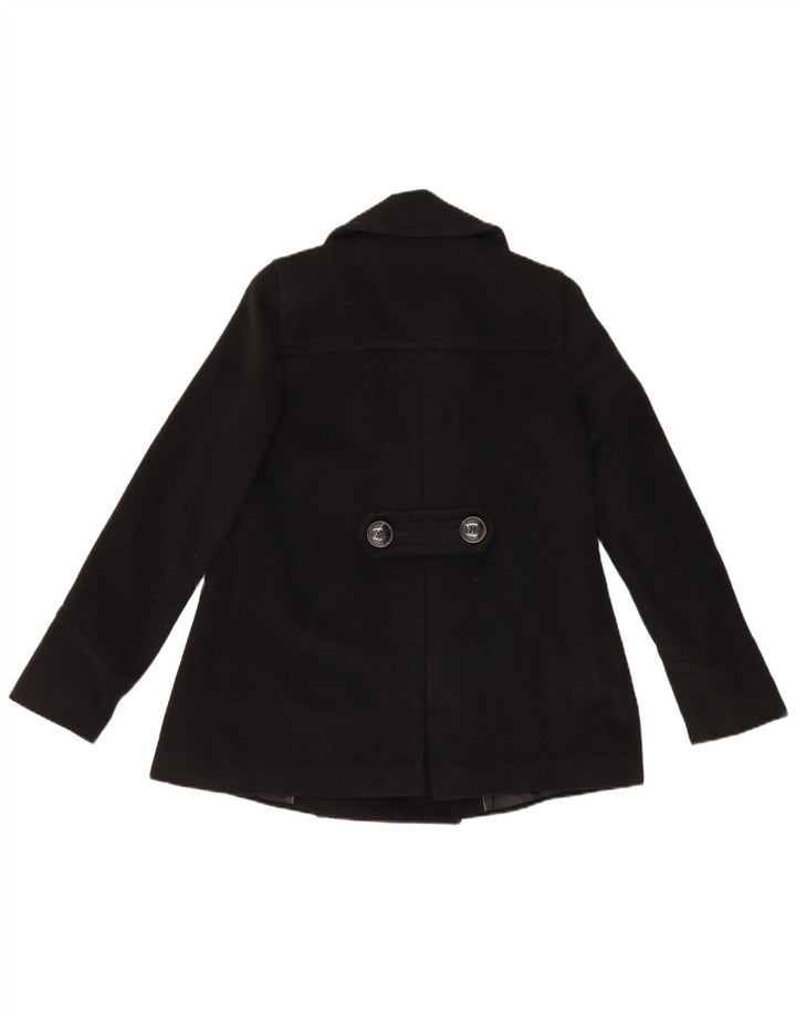 Płaszcz damski Zara Pea Coat UK 8 Small Black Acetat