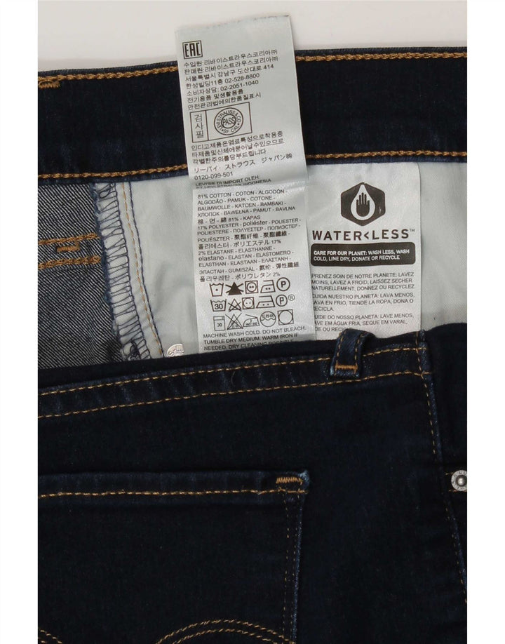 Damskie jeansy Levi's 312 Shaping W31 L30 Granatowa bawełna