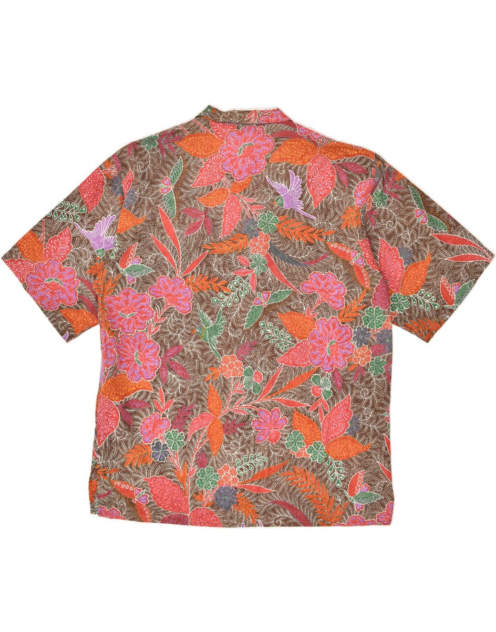 PRISMA Womens Short Sleeve Shirt Blouse IT 48 XL Multicoloured Floral Vintage Prisma and Second-Hand Prisma from Messina Hembry 