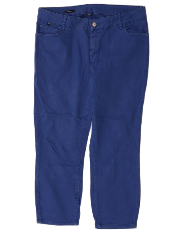 Crew Clothing Damskie krótkie dżinsy UK 16, duże, W34 L23, niebieska bawełna