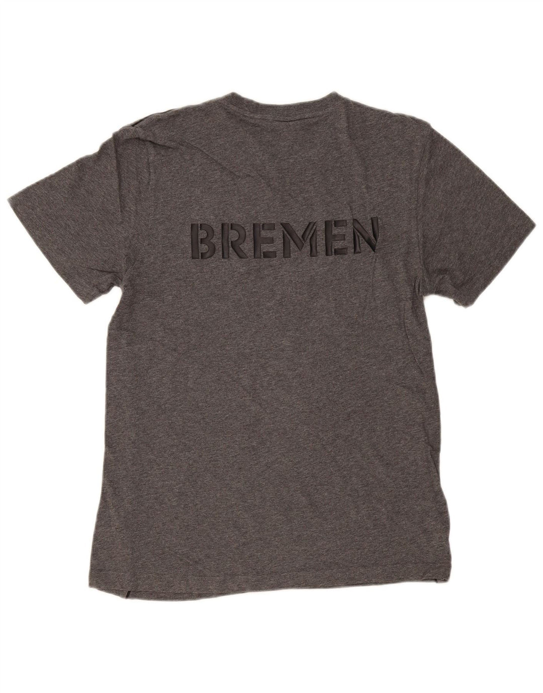 Męski T-shirt z grafiką ADIDAS, mały, szary, bawełniany