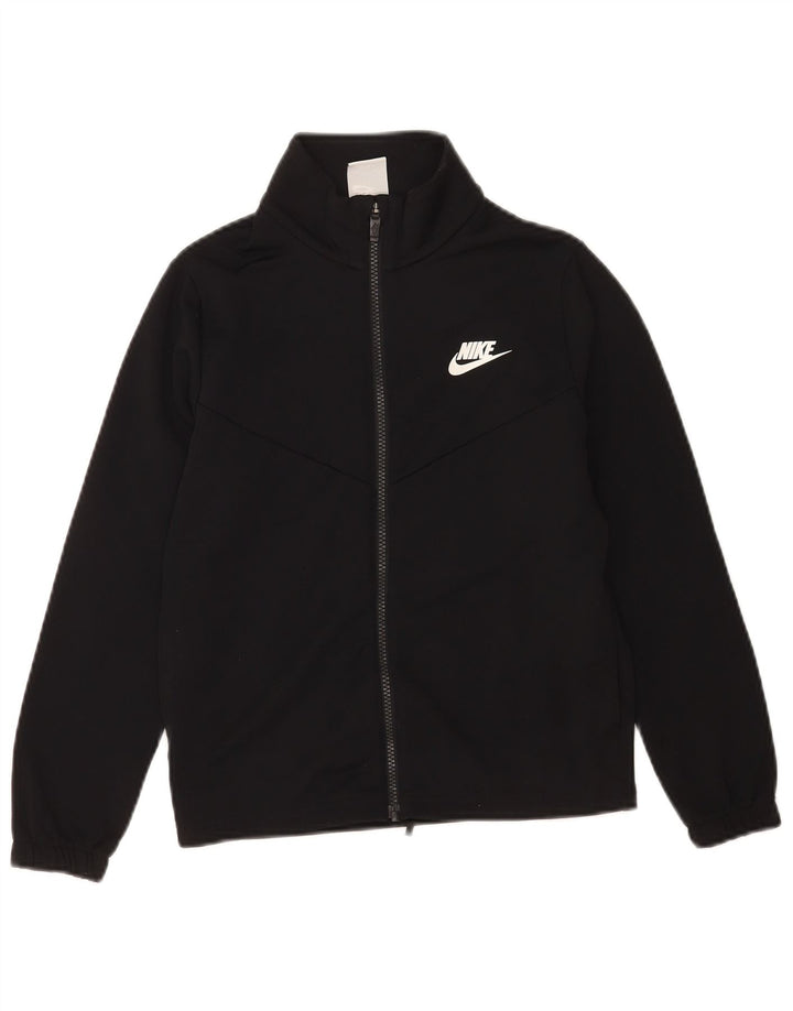 Chłopięca kurtka dresowa Nike Graphic 10-11 lat, średni czarny poliester