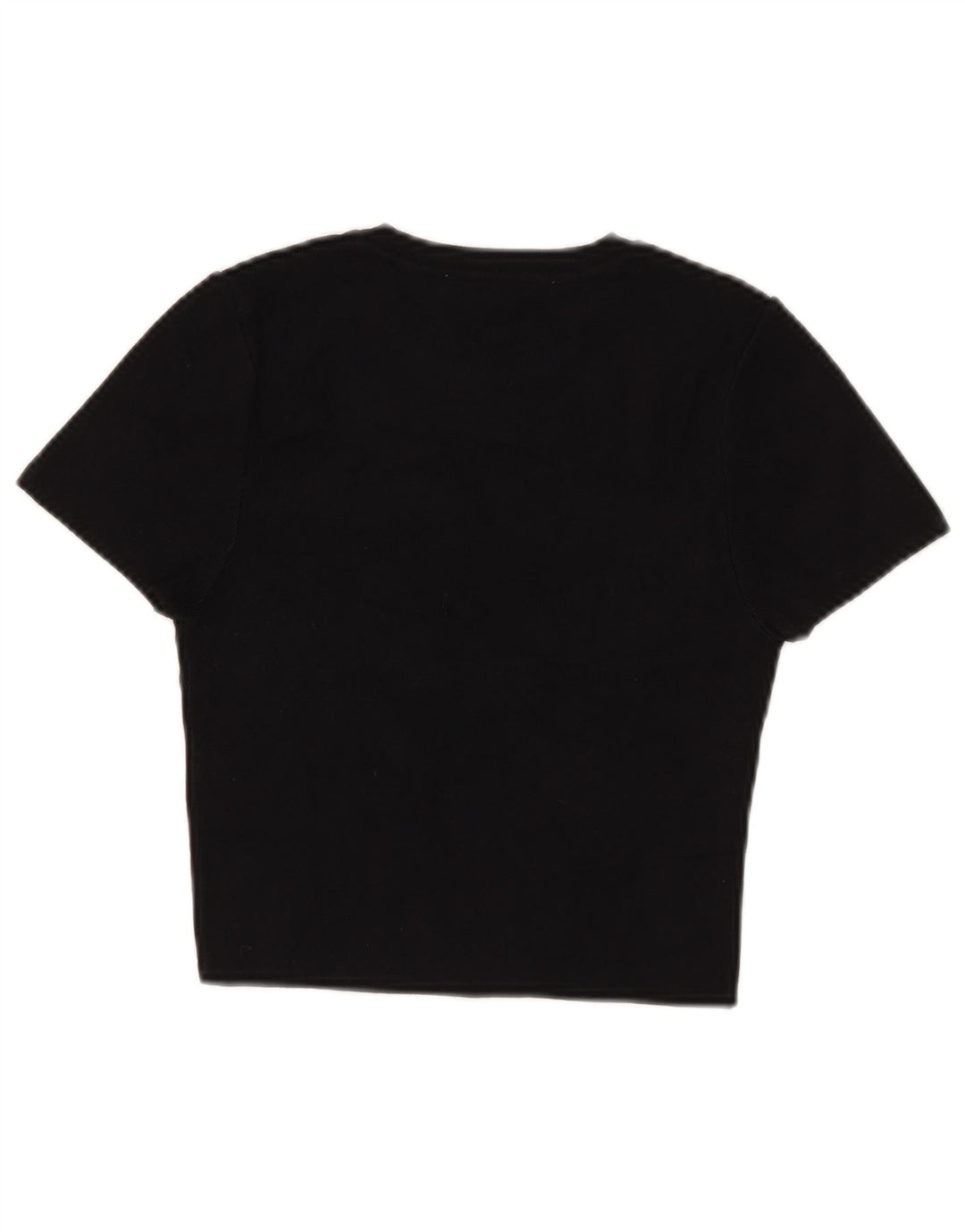 Damski krótki t-shirt Zara UK 12, średnia czarna wiskoza