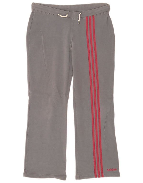 Damskie spodnie dresowe Adidas UK 14 Średnioszare, bawełniane