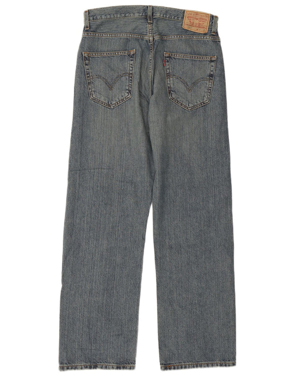 Męskie jeansy LEVI'S 569 o luźnym kroju W30 L32 Niebieska bawełna