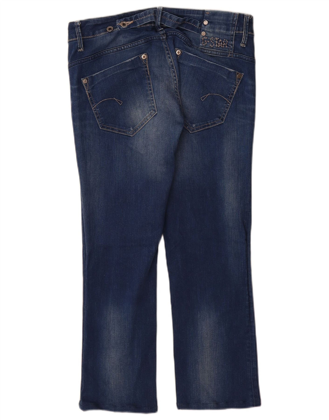 Damskie jeansy slim z niską talią G-Star W30 L27 Niebieskie