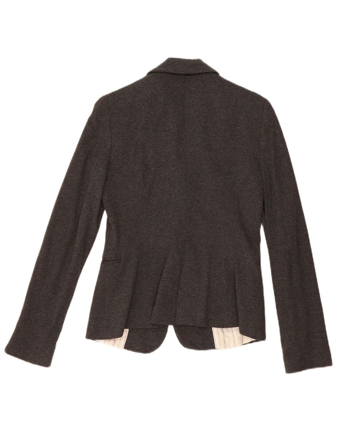 Damska marynarka Zara zapinana na 1 guzik UK 10 Small Szary Acetat