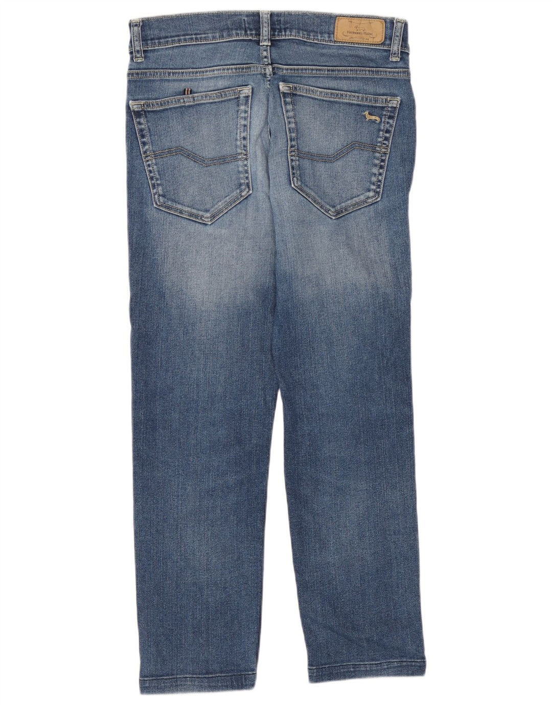 Damskie jeansy Crop Straight IT 44 Medium W30 L26 Harmont & Blaine Niebieskie