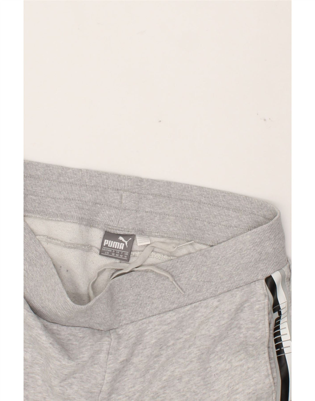 PUMA Womens Graphic Tracksuit Trousers UK 14 Large Grey Polyester Vintage Puma and Second-Hand Puma from Messina Hembry 