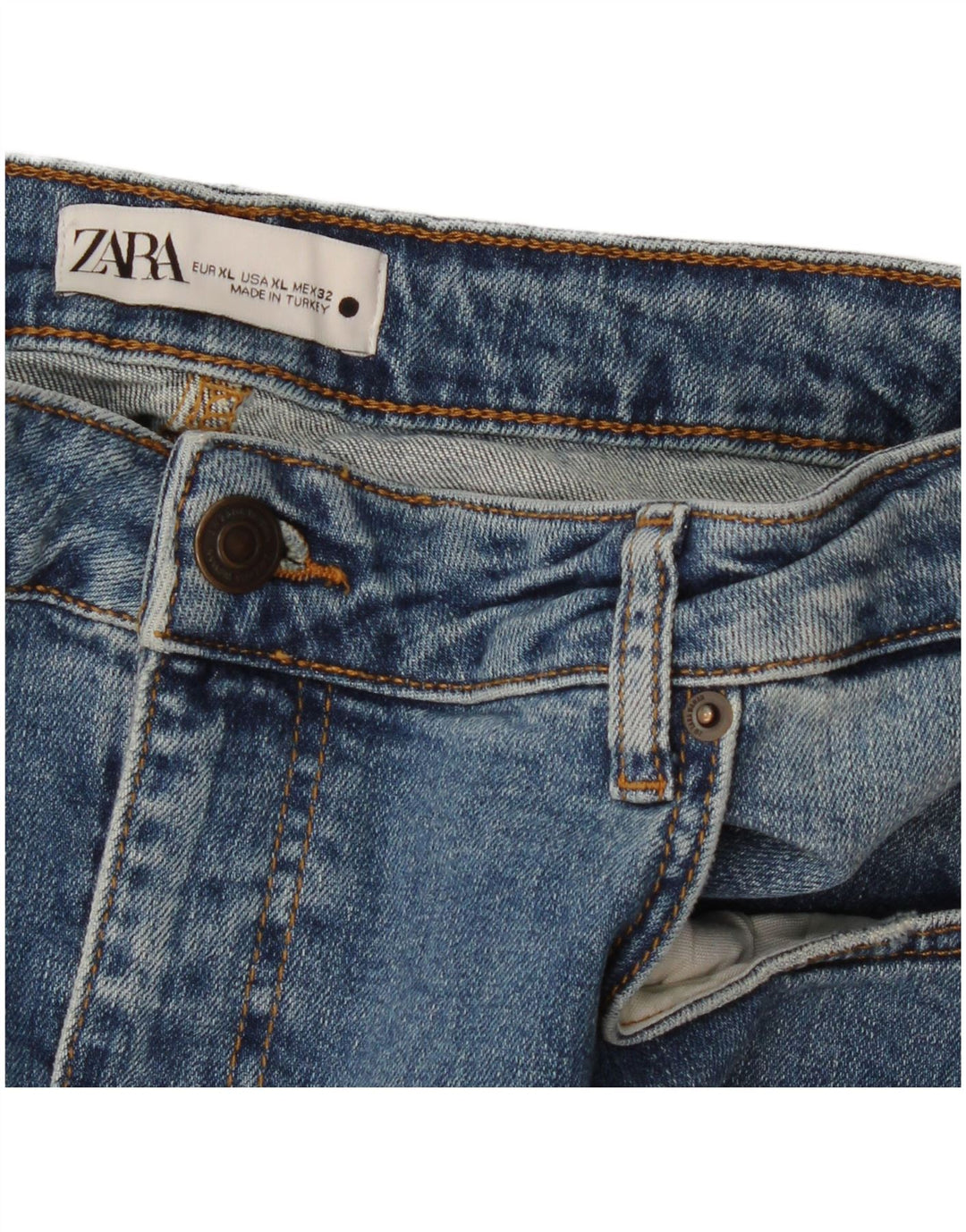 Spódnica dżinsowa damska Zara XL W32 niebieska