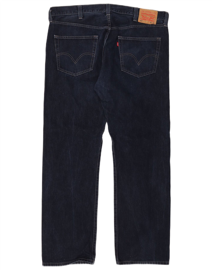 Męskie dżinsy Levi's 501 Straight W40 L32 Granatowa bawełna
