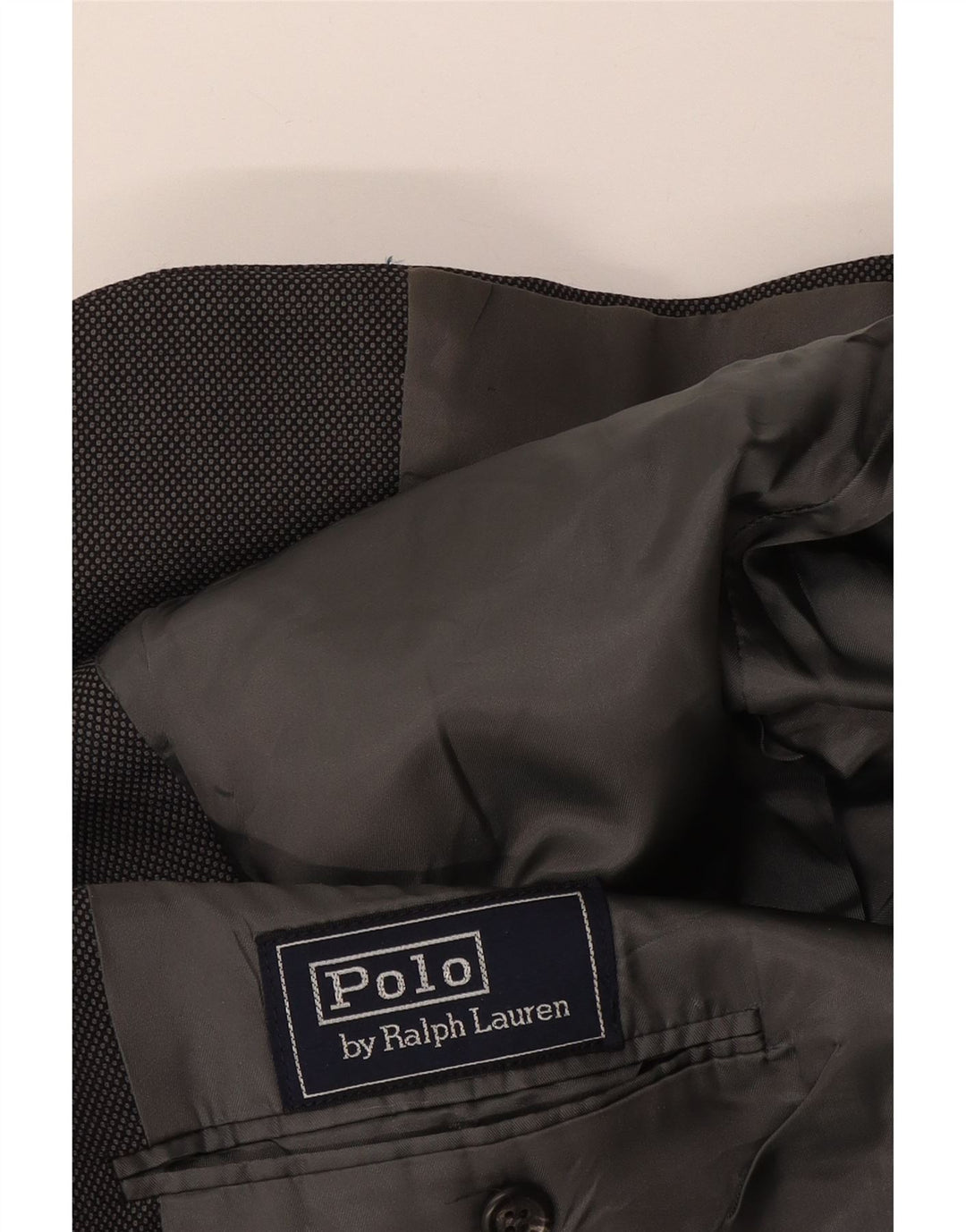 Polo Ralph Lauren Męska marynarka zapinana na 2 guziki UK 40, duża, granatowa w kropki