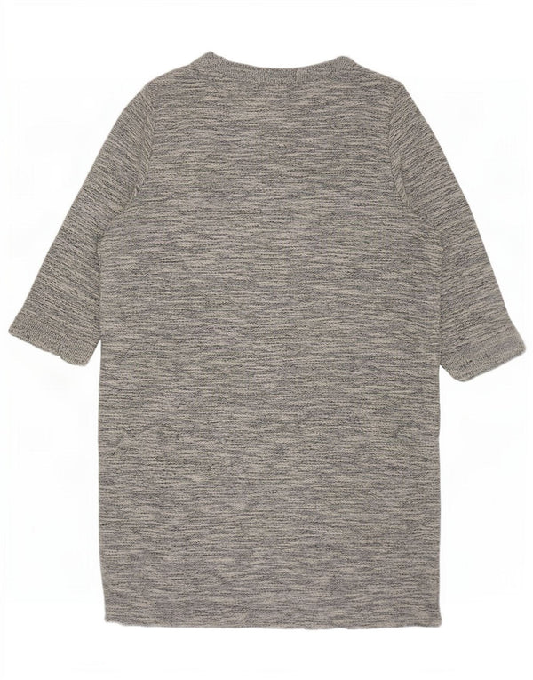 Marks & Spencer Damska sukienka typu shift z rękawem 3/4 UK 20 2XL Szara nakrapiana