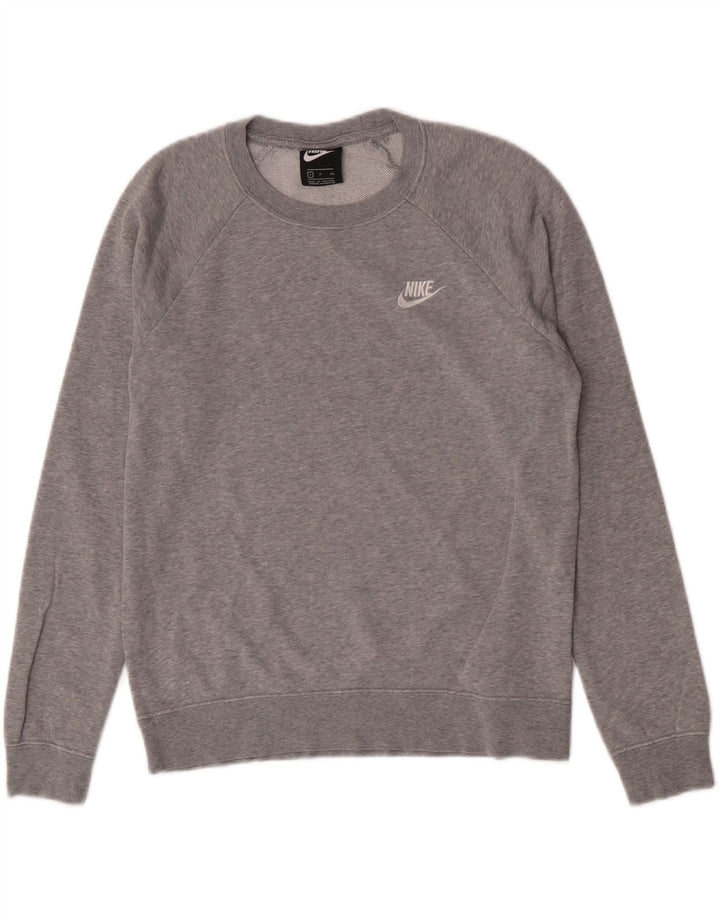 Damska bluza oversize Nike UK 10, mała, szara, nakrapiana bawełna