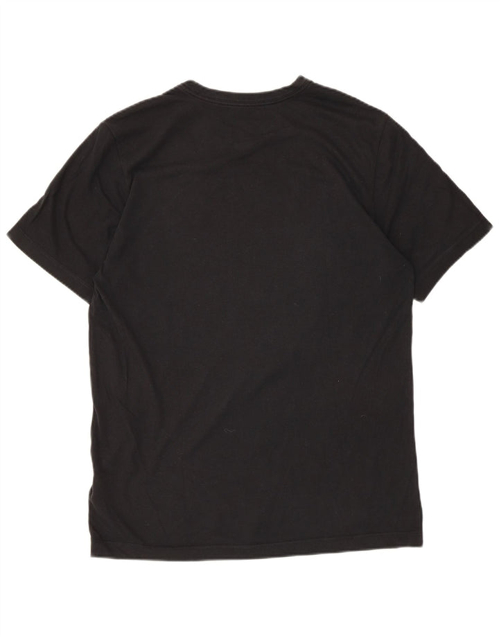 Męski T-shirt Nike Dri Fit z grafiką, średni czarny, bawełniany