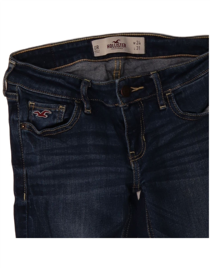 Damskie jeansy skinny HOLLISTER US 0 XS W24 L31 Niebieskie, bawełniane