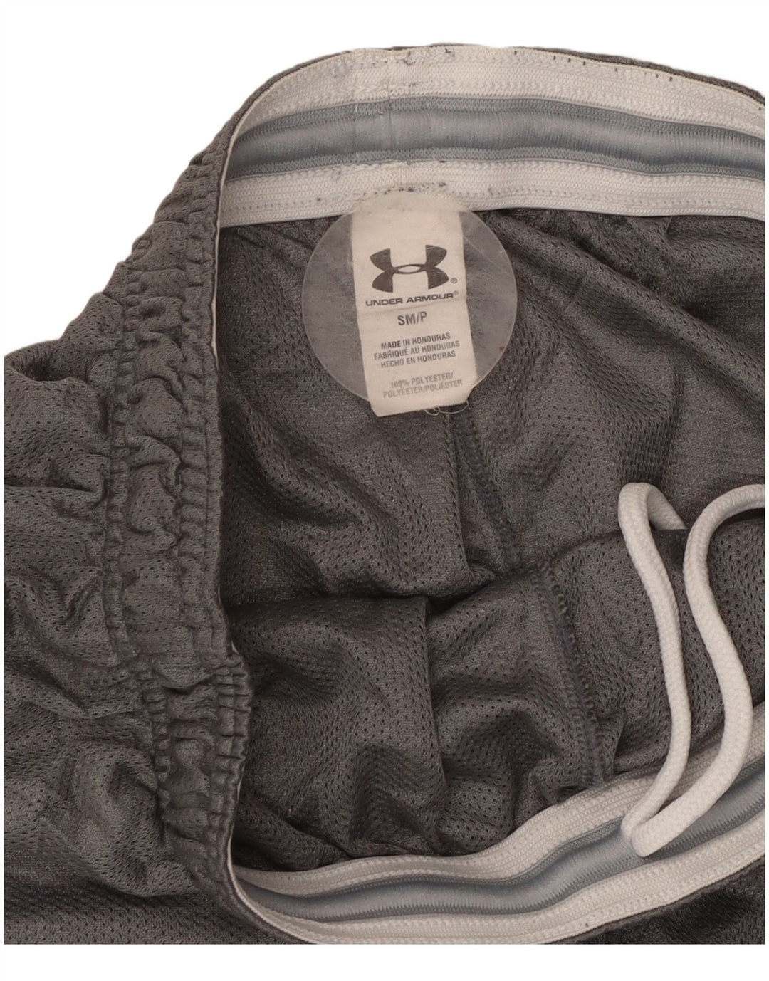 Damskie spodenki sportowe UNDER ARMOUR UK 10, małe, szare, poliestrowe