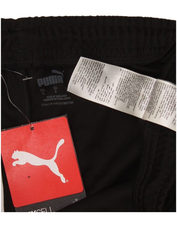 Męskie spodnie dresowe Puma Joggery, duże, czarne, poliestrowe