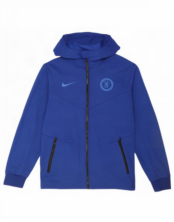 Męska bluza z kapturem i zamkiem błyskawicznym Nike Chelsea FC XL, niebieska, poliestrowa, sportowa