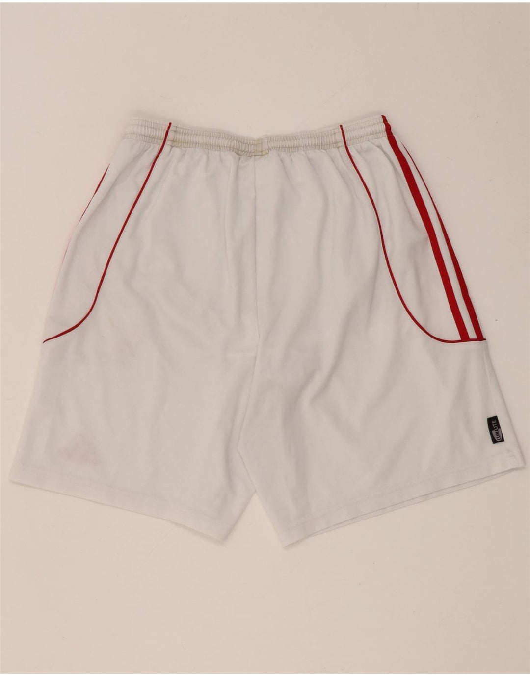 Męskie spodenki sportowe Adidas Climalite, duże, białe, poliestrowe
