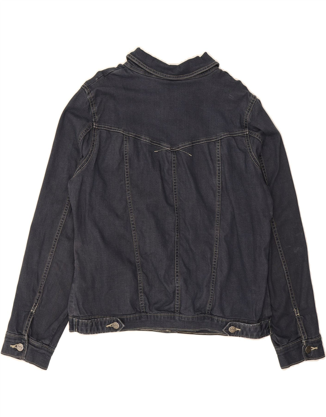 LEE Womens Riders Denim Jacket UK 18 XL Navy Blue Vintage Lee and Second-Hand Lee from Messina Hembry 
