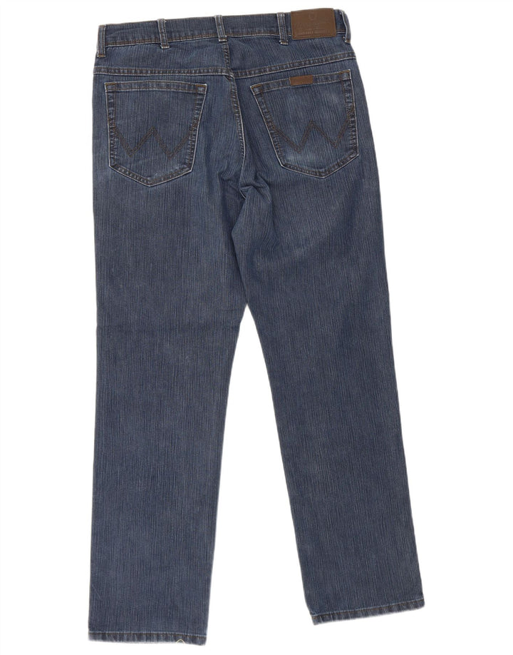 Męskie proste dżinsy Wrangler W32 L30 niebieskie