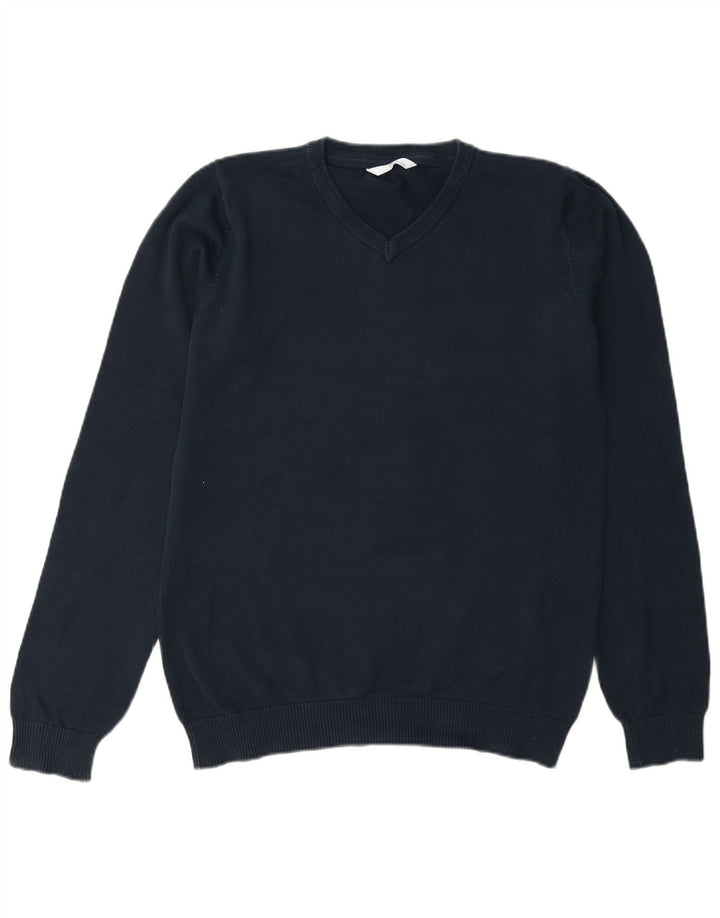 Sweter chłopięcy Marks & Spencer Slim z dekoltem w kształcie litery V, 15-16 lat, granatowy