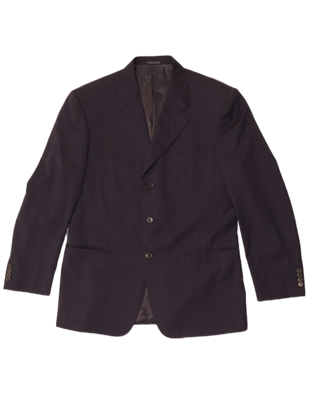 Cerruti 1881 Męska marynarka zapinana na 3 guziki IT 52 XL Granatowa wełna