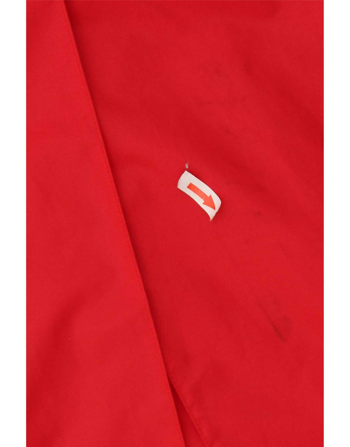 Damski trencz z kapturem Fiorucci UK 14 Średni czerwony nylon