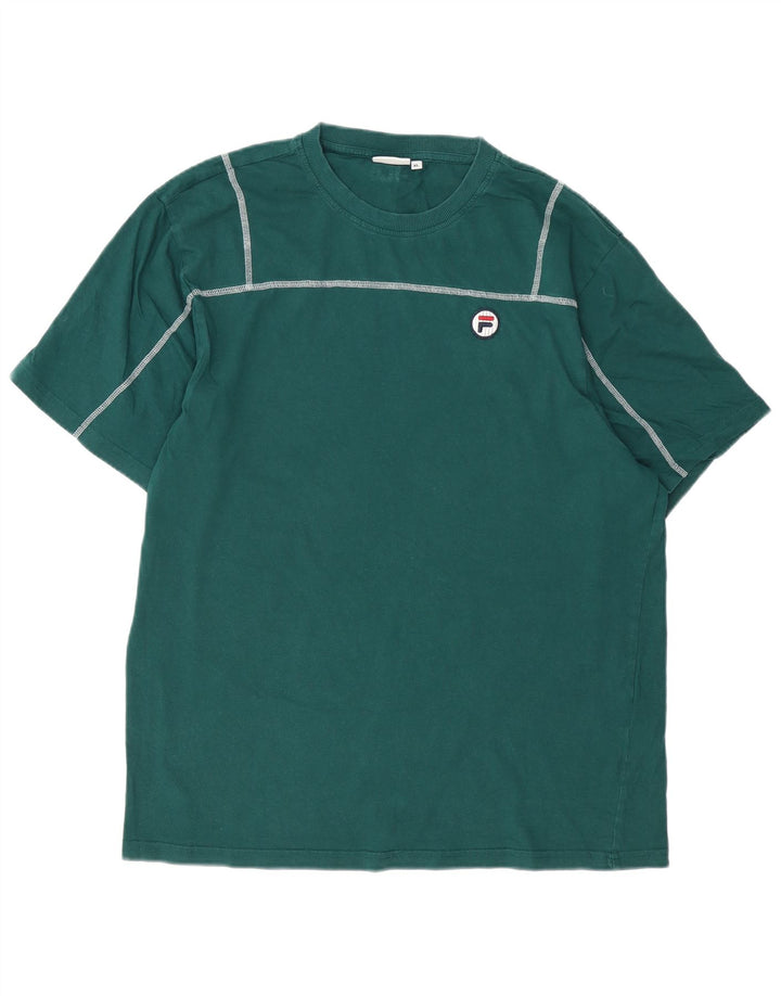 T-shirt męski Fila Top XL, zielony, bawełniany
