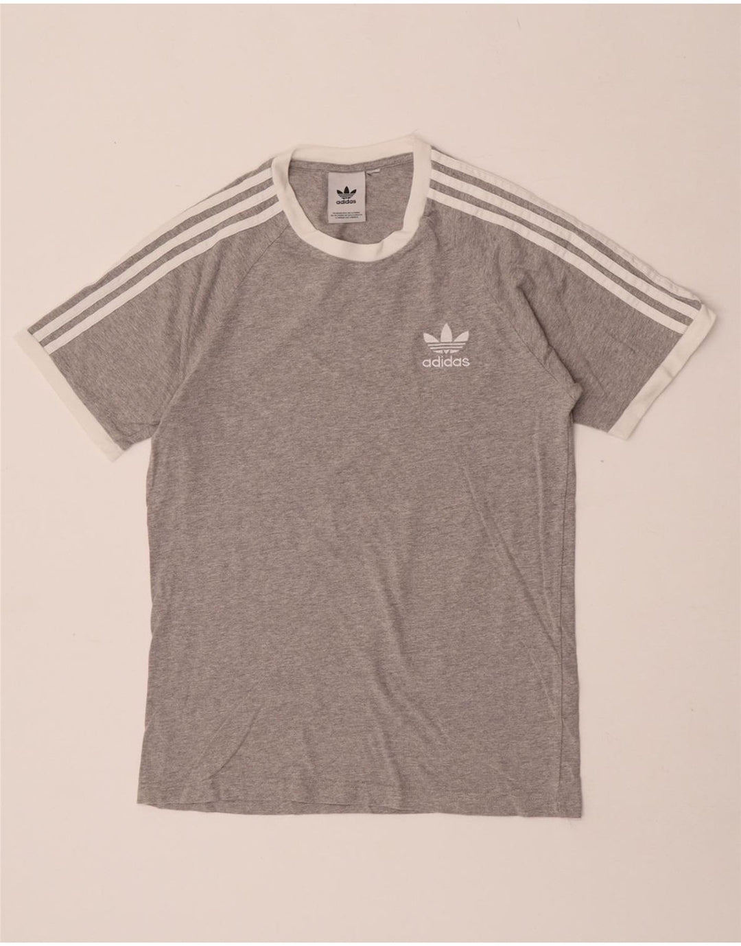 Adidas Męski T-Shirt Top Mały Szary Nakrapiany