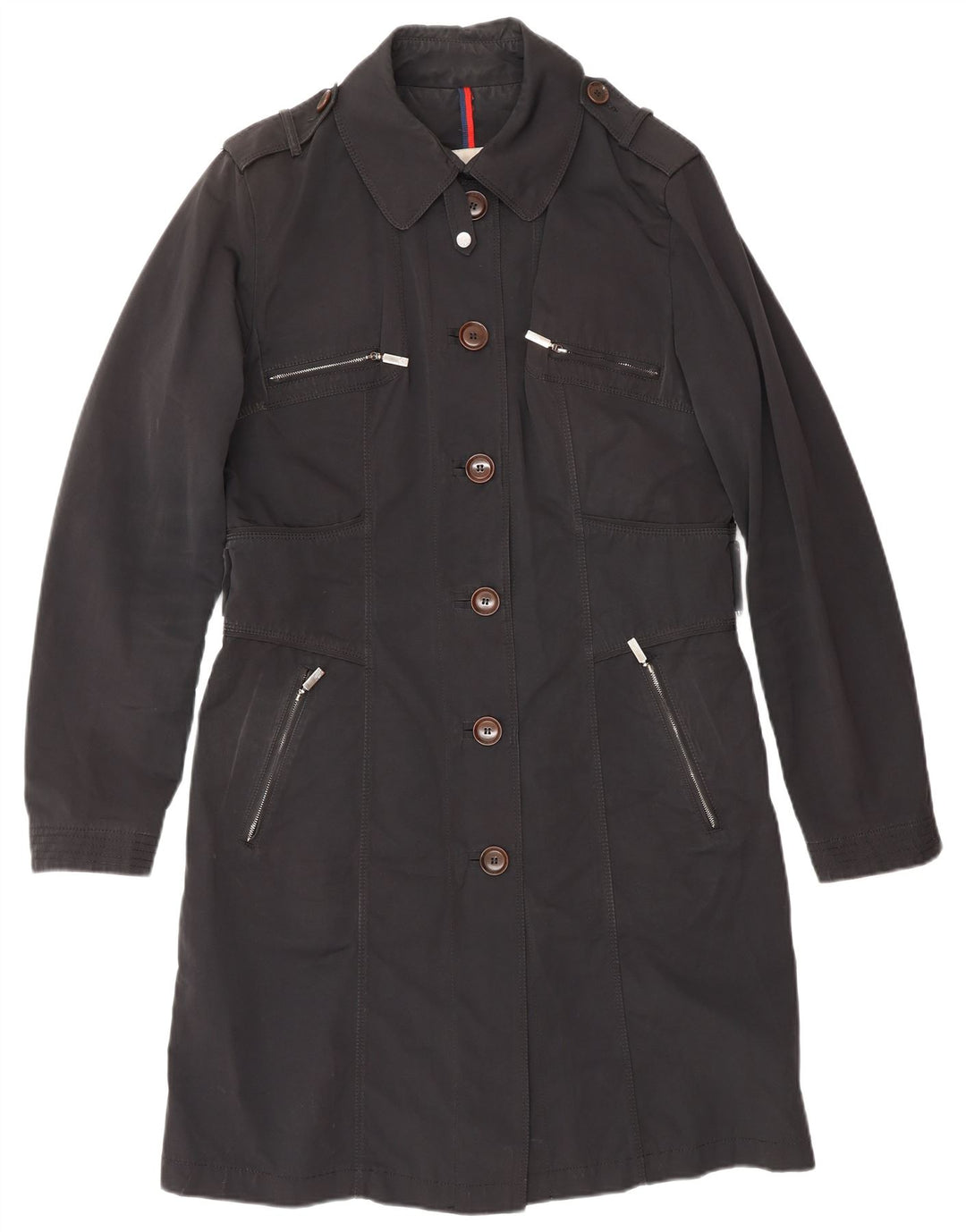Płaszcz damski MONCLER, rozmiar 4 XL, czarny, poliestrowy, klasyczny