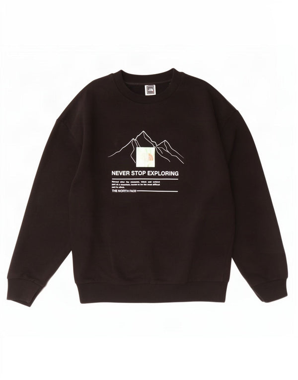 Damska bluza z grafiką The North Face UK 14, średnia czarna bawełna