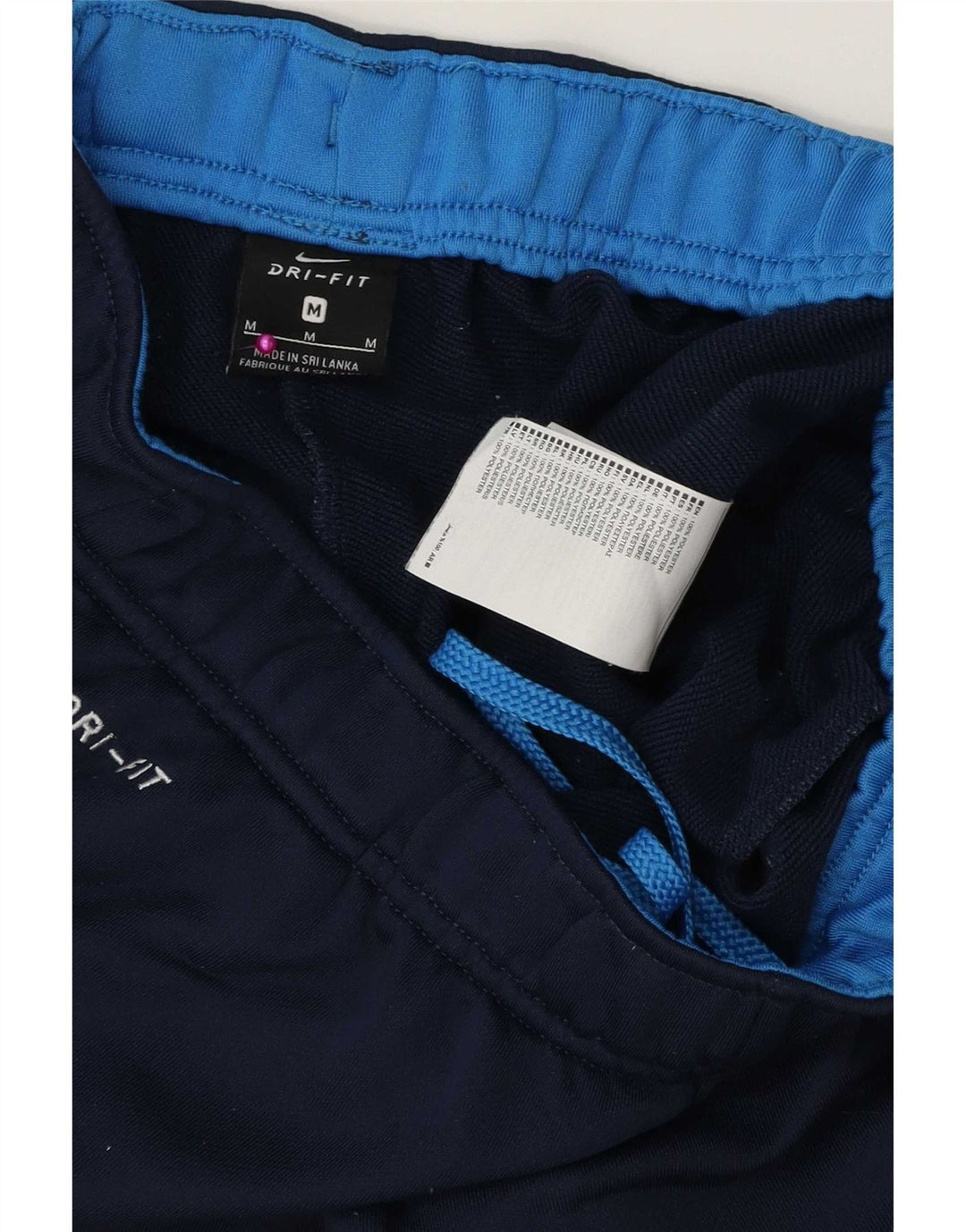 Męskie spodnie dresowe Nike Dri Fit, średni granatowy poliester