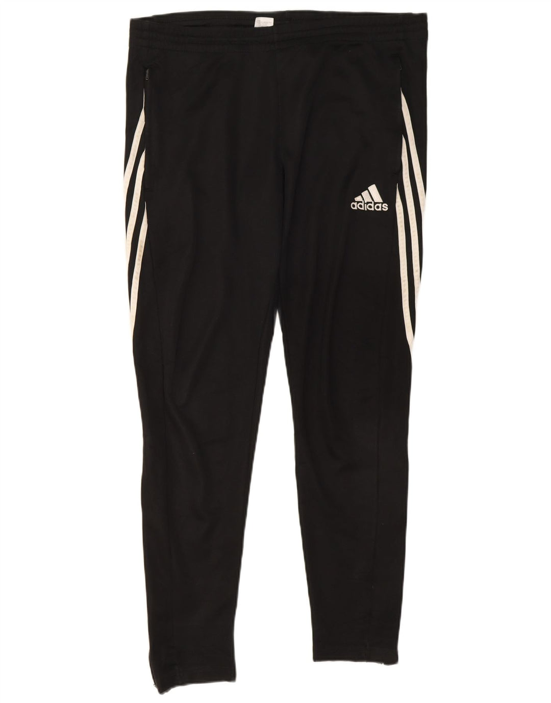 Męskie spodnie dresowe Adidas Climalite, duże, czarne, poliestrowe