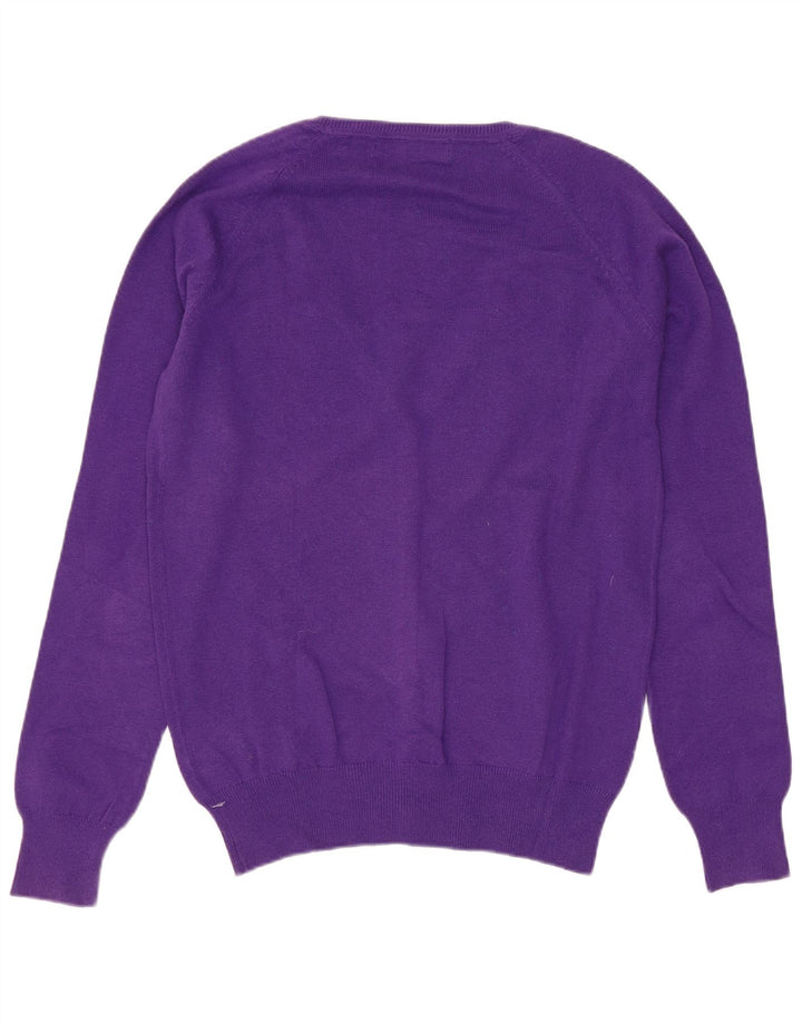 Sweter damski Zara Cardigan UK 14, duży, fioletowy, bawełniany