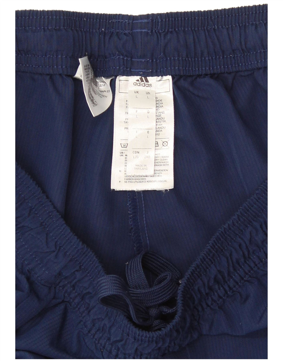 Męskie spodnie dresowe Adidas Aeroready, duże, granatowe, poliestrowe