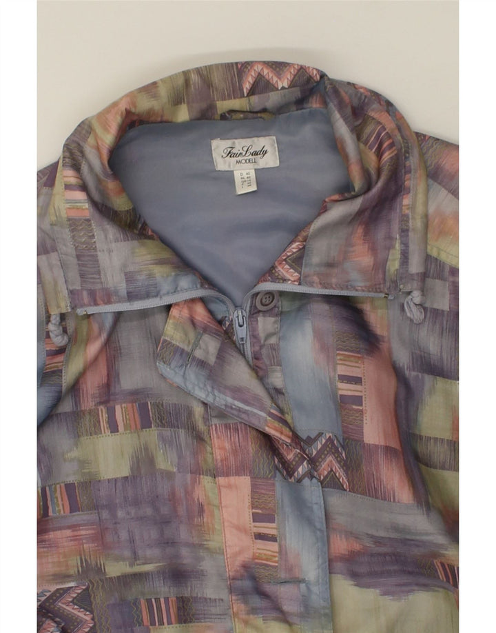 FAIR LADY Womens Windbreaker Coat UK 14 Large Multicoloured Patchwork Vintage Fair Lady and Second-Hand Fair Lady from Messina Hembry 