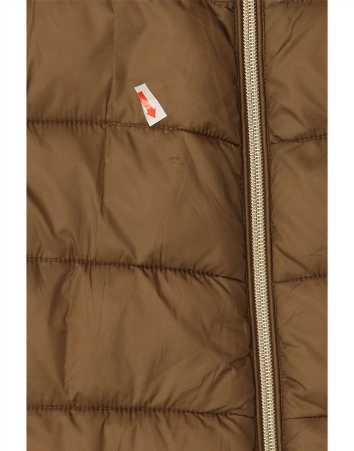 Damski płaszcz wyściełany Michael Kors UK 20 2XL Brązowy nylon