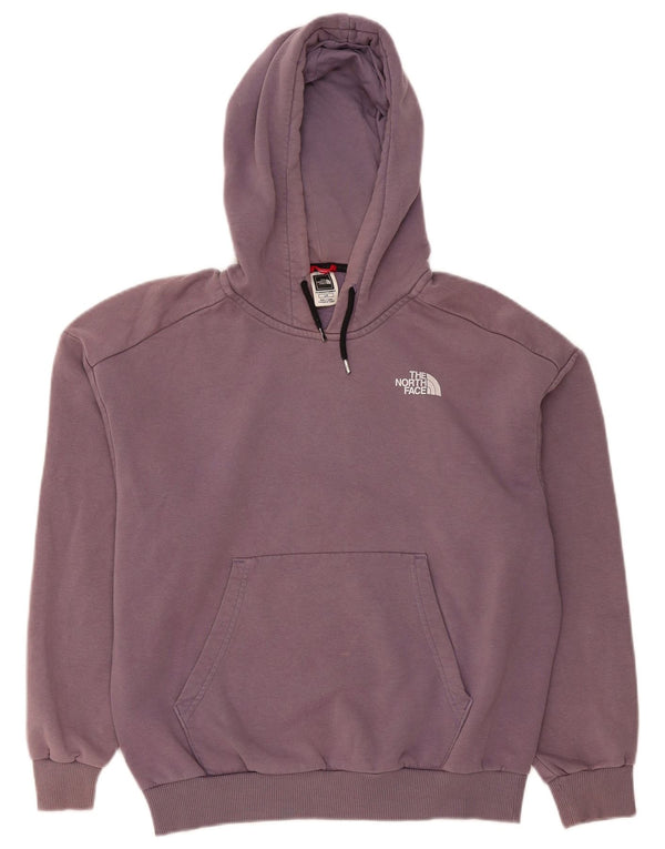 Damski sweter z kapturem The North Face Graphic UK 16, duży, fioletowy, bawełniany