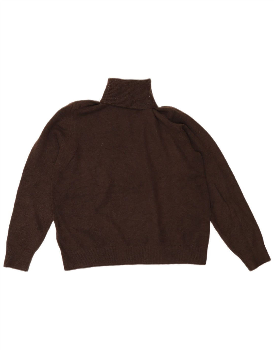 Marks & Spencer Damski sweter z golfem, UK 14, średni brąz