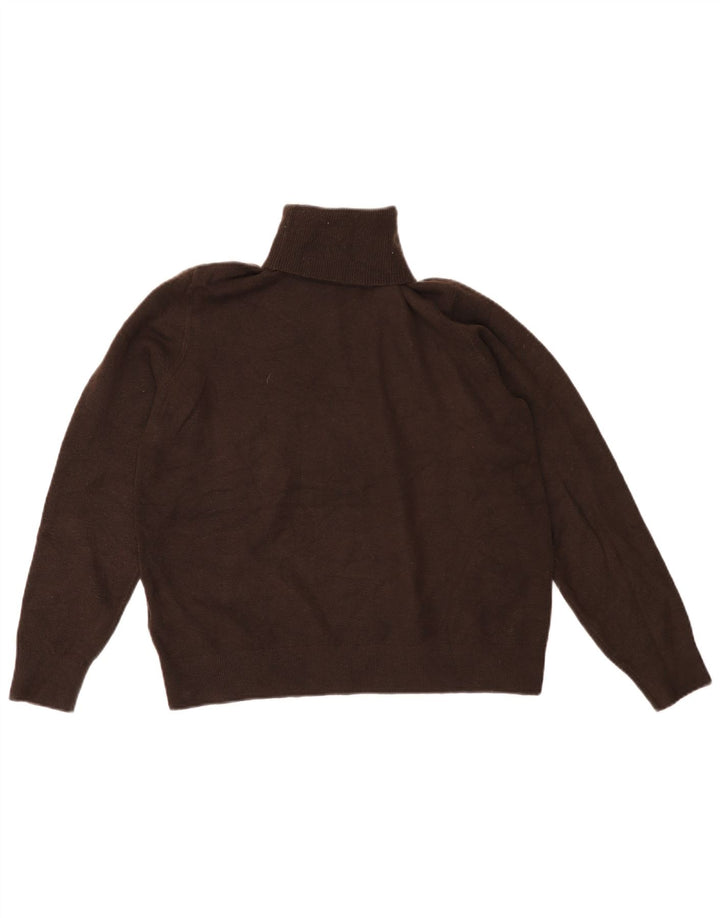 Marks & Spencer Damski sweter z golfem, UK 14, średni brąz