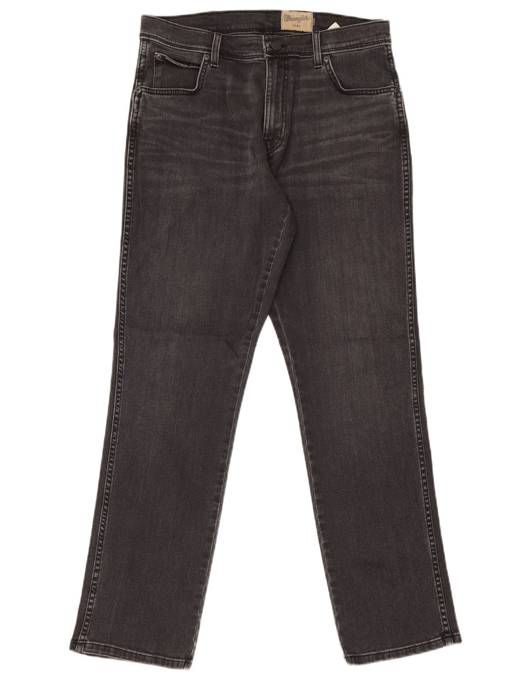 Męskie jeansy Wrangler Texas Stretch Straight W34 L32 Czarne bawełniane